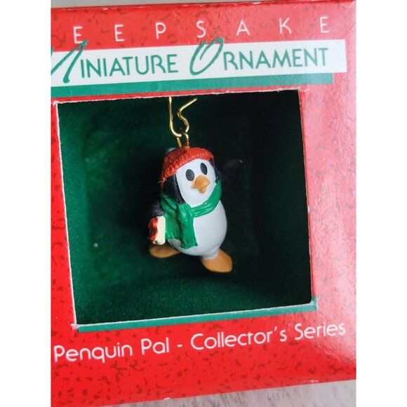 Hallmark ice buddies penguin polar bear miniature ornament Xmas set - Picture 4 of 5